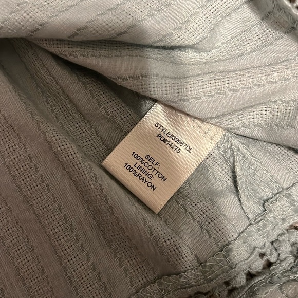 SKIES ARE BLUE RUFFLED SLEEVE BABYDOLL BLOUSE SIZE XS can fit up to medium - Picture 4 of 6